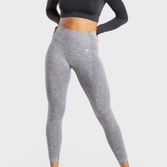Gymshark Pants - Gymshark Vital Seamless Women's Medium Charcoal Gray Marl